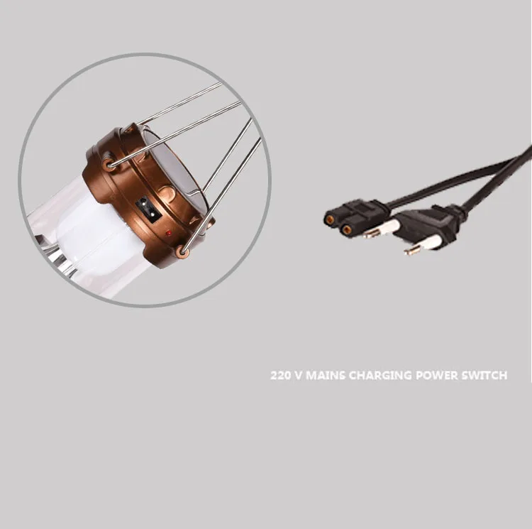 Li Battery 6 LED Solar Lantern Mobil Phone Charger Solar Camping Light Rechargeable Led Camping Light