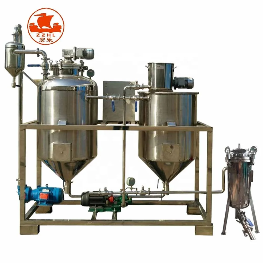 Good Rice Bran Oil Refining Plant Machine to Refine Vegetable Peanut Oil