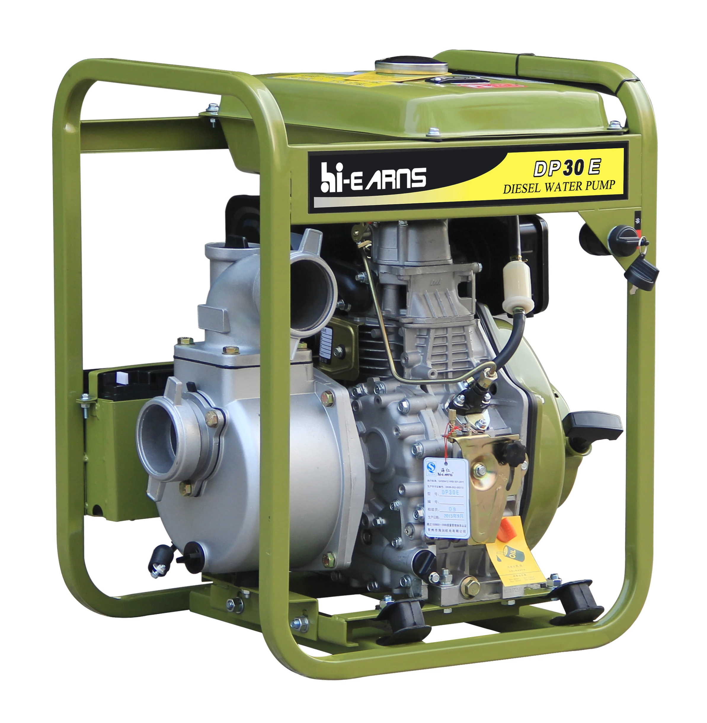 80 мм сельского хозяйства 3-дюймовый дизельный водяный насос с большой топливный бак