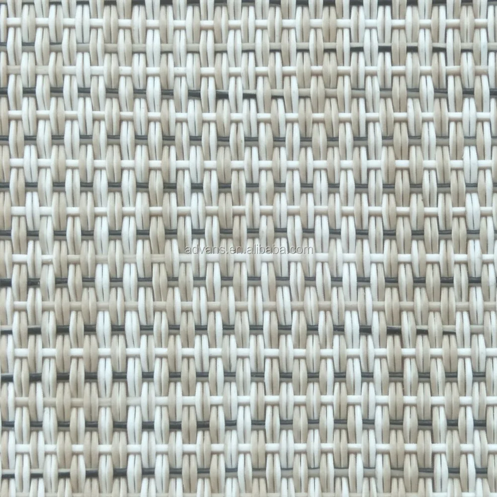 2*1 Weave Red sun bed Beach Chair Outdoor Furnitures Vinyl PVC Coated Polyester Mesh fabric