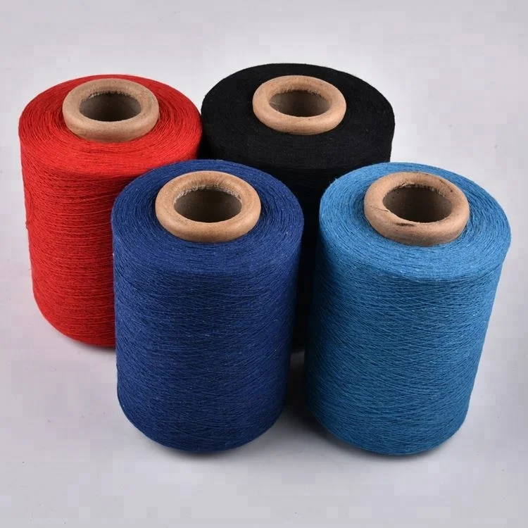 
High quality dyed color cotton blended yarn for weaving for blanket 800CN 