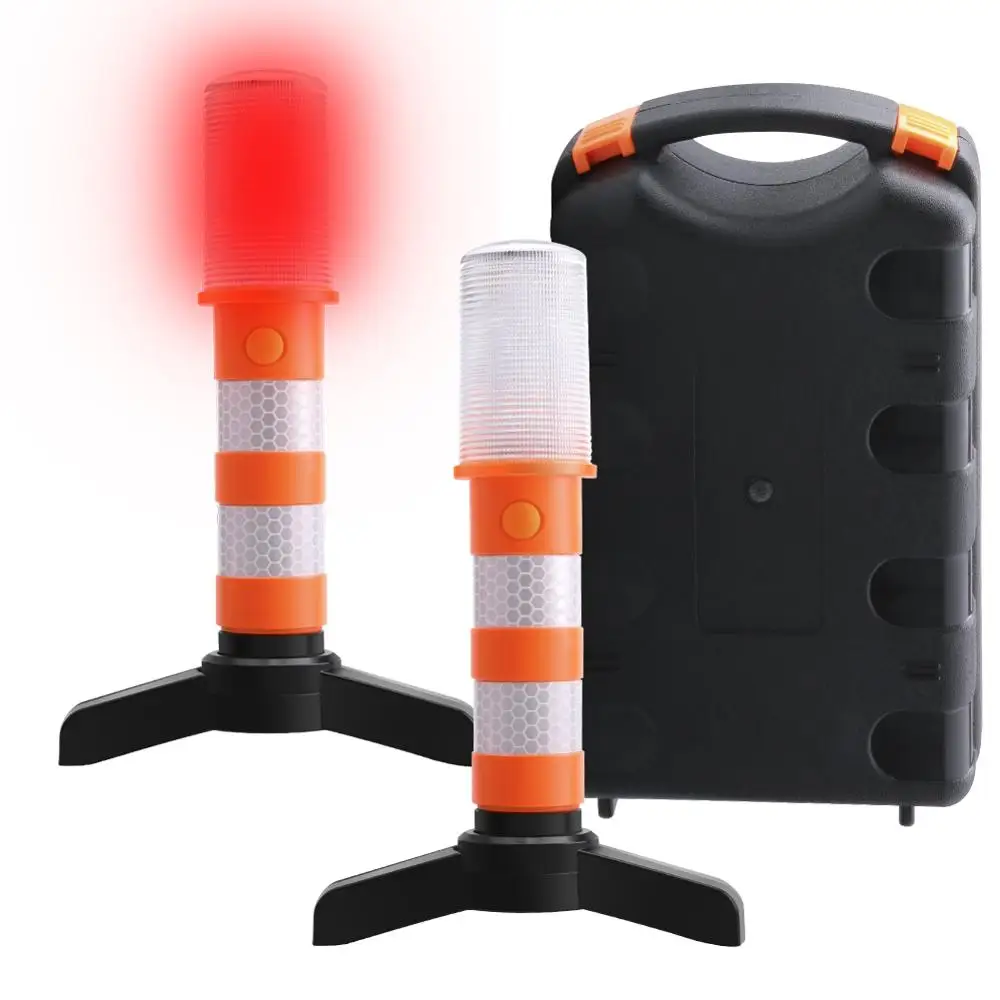 Светодиодная портативная лампа PANYUE для безопасности дорог, мигающая вспышка, стробоскоп с 2 стойками для предупреждения о дорожном движении/дорожные блоки