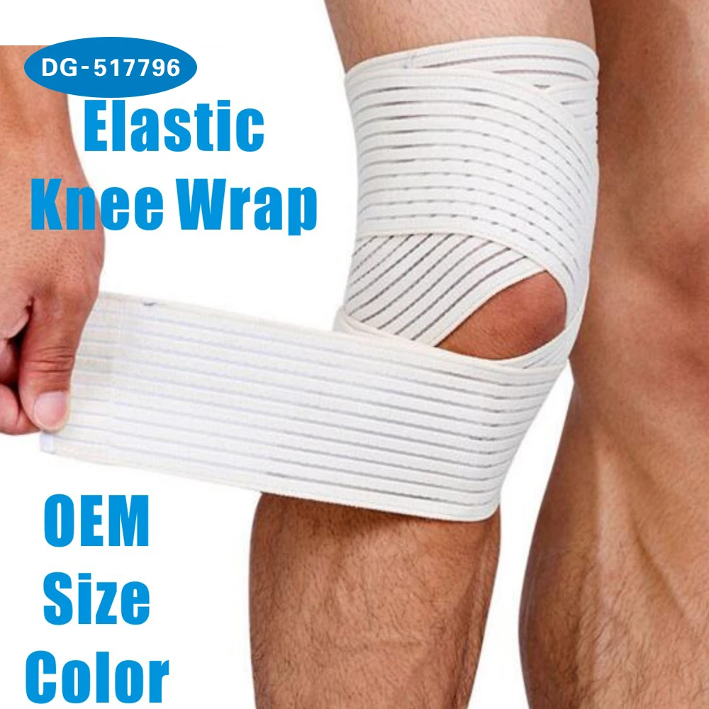 120cm Nylon elastic sport knee support bandage wrap, sport knee wrap