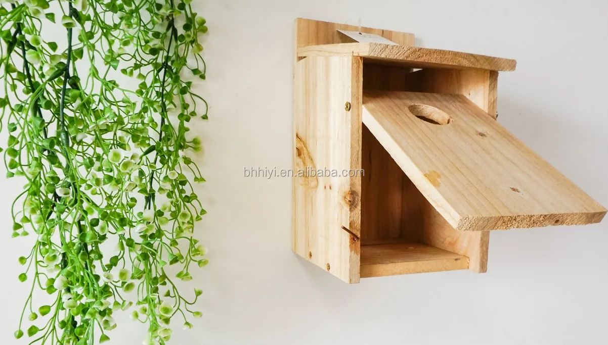 Handcrafted Bird Products Garden Wood Bird Houses Cage Nest Wholesale Birdhouse Feeders