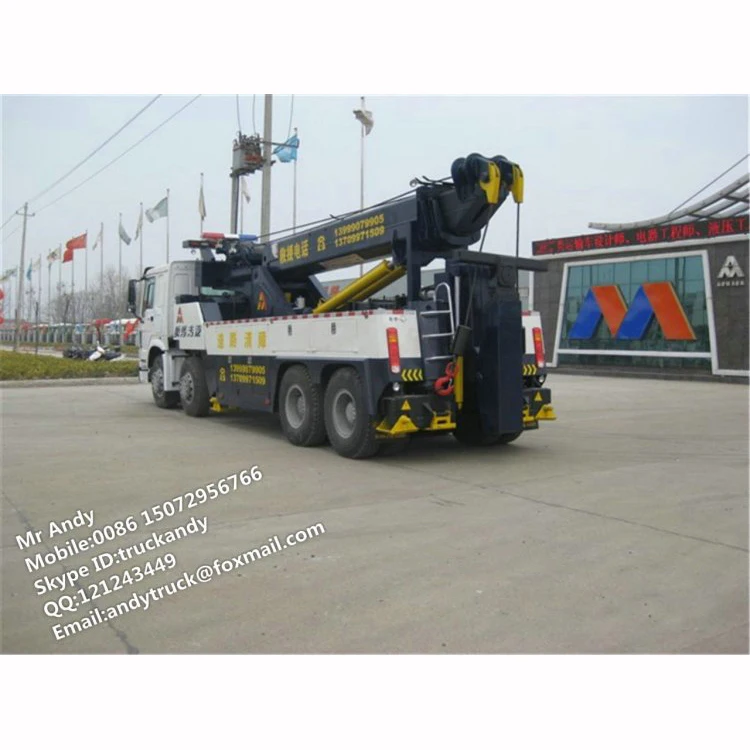 HOWO 8x4 LHD or RHD 50 ton wrecker