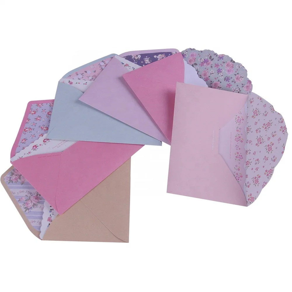 Custom Special Design Writing Stationery Paper With 16 Envelope 3.45 x5.4 Inch and 1 Seal