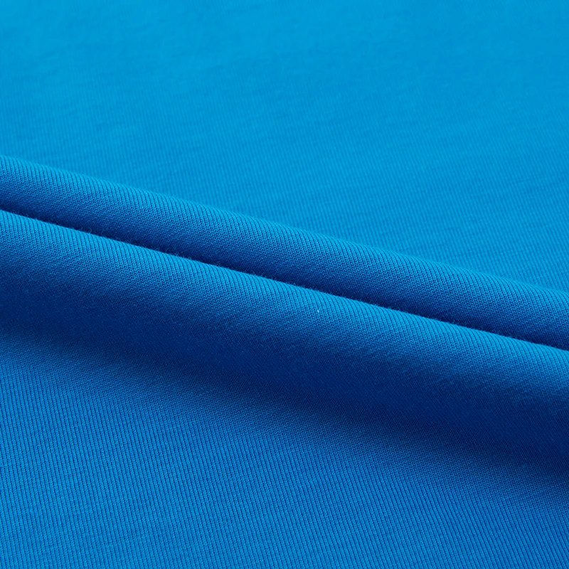 
100% mercerized cotton blank solid color print custom plain T-shirt 