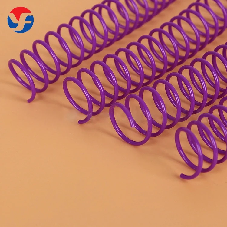 Different Color Coil Bind Spiral Pvc Book Ring Round Plastic Binding Comb