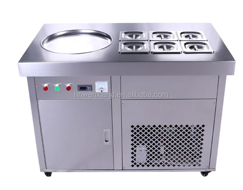 Henan Wenxiang Import and Export Trading Co., Ltd Rolling Flat Pan Fried Ice Cream Machine
