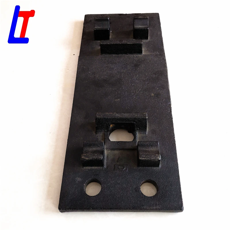railway tie plates for railroad brace in railway equipment