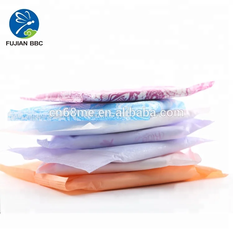 Hot Sale Sanitary Napkins Disposable Sanitary Pad OEM Napkins Private Labels Girls Cotton Anion Chip Menstrual Pad