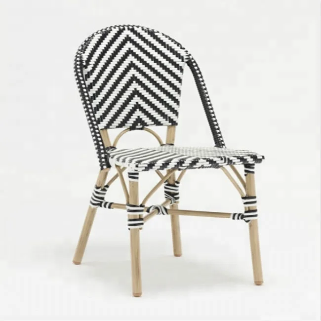 
Popular Wicker Bamboo Finish Restaurant French Rattan Kid Chair 