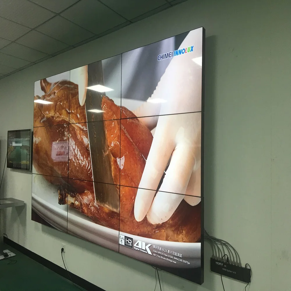 Внутренний рекламный дисплей/4G/3G сращивающийся ЖК-экран видеостена