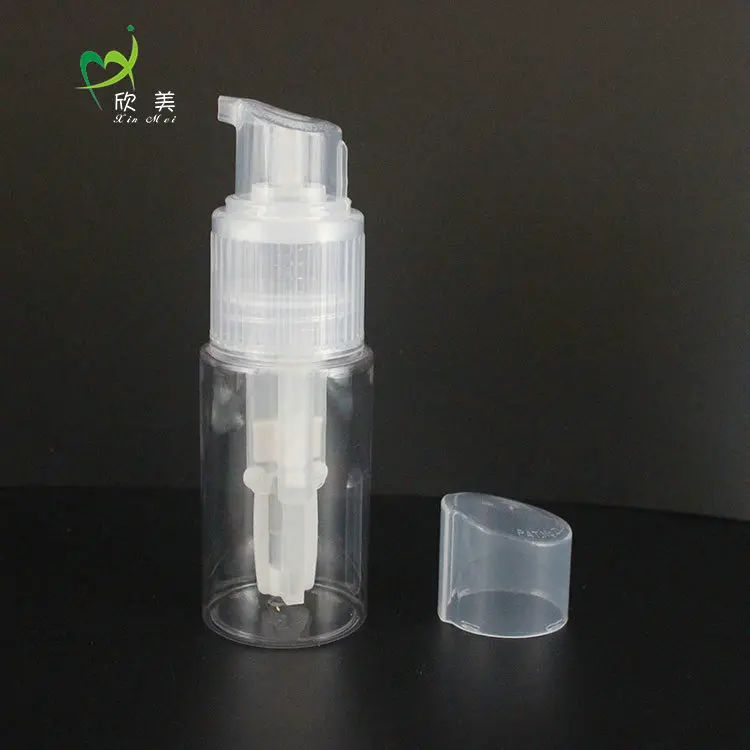 Refillable Portable cosmetic container 60ml/80ml/120ml dry shampoo powder spray bottle for baby talc powder