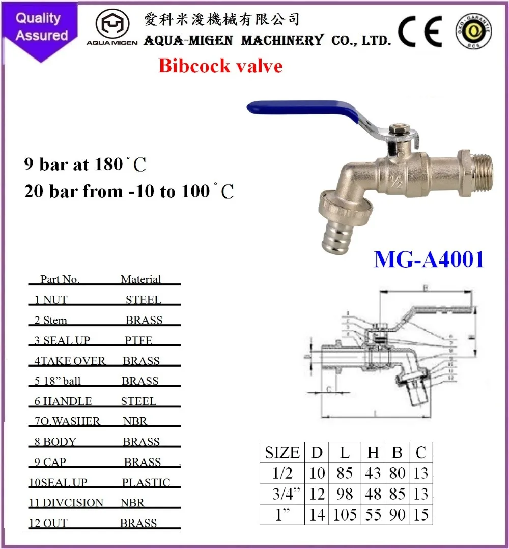 MG-A4001 Bibcock valve