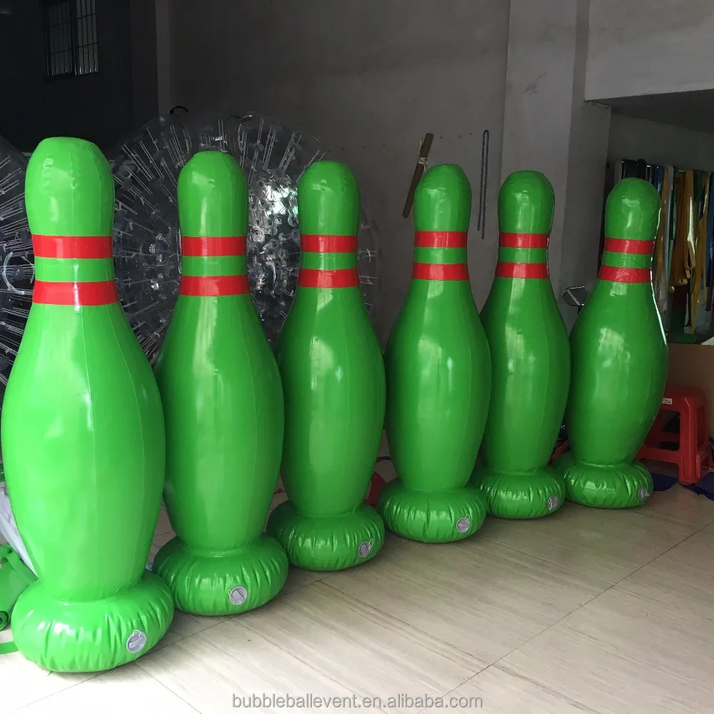 New Indoor Inflatable human bowling game giant inflatable bowling pins for sale