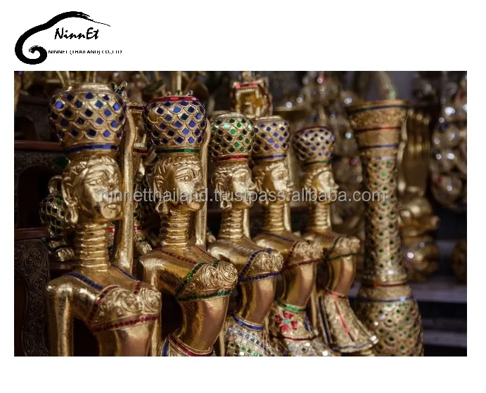 Crafts wooden cow from Thailand