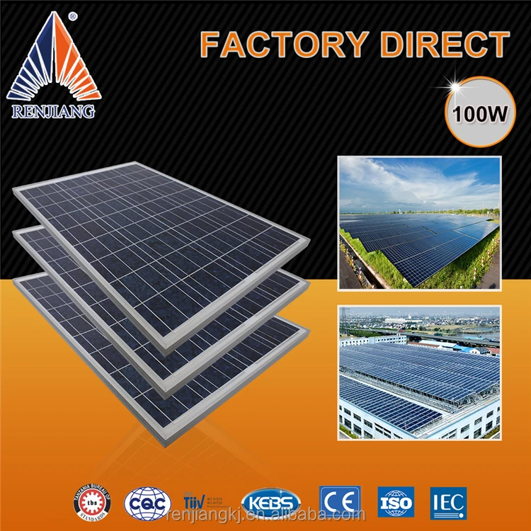 best price poly sun power 100w solar panel