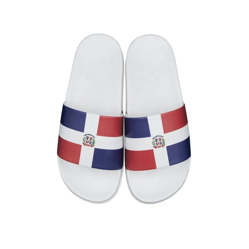 2019 JoyfulwayThe Dominican Republic flag Daily Slipper Sandals Christmas Reindeer Unisex Anti-Slip Slide Shoes