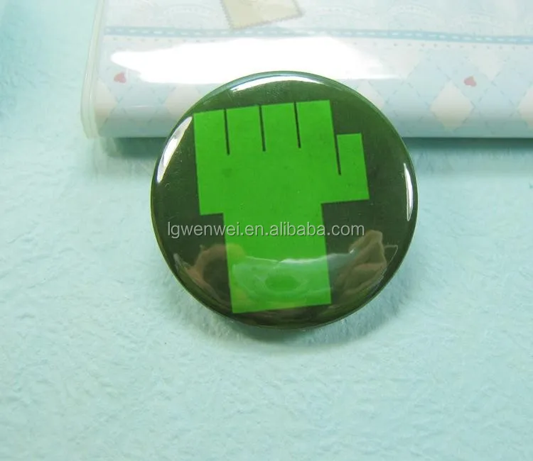 Cheap Metal Button Badge/ Mirror Button Badge Pin/ Wholesale Custom Tin Badge
