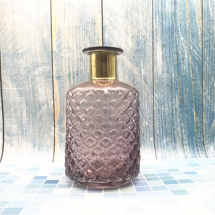 
Decorative European glass vase blue for glass vase cheap 