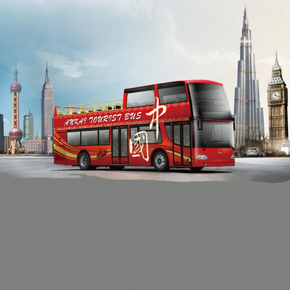 
2019 Brand new condition JAC 80 seats double-decker sightseeing bus with promotion price 