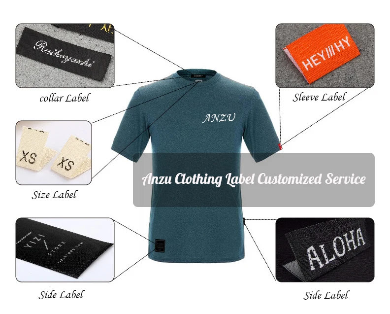 moq 500pcs custom woven labels clothing labels for garment