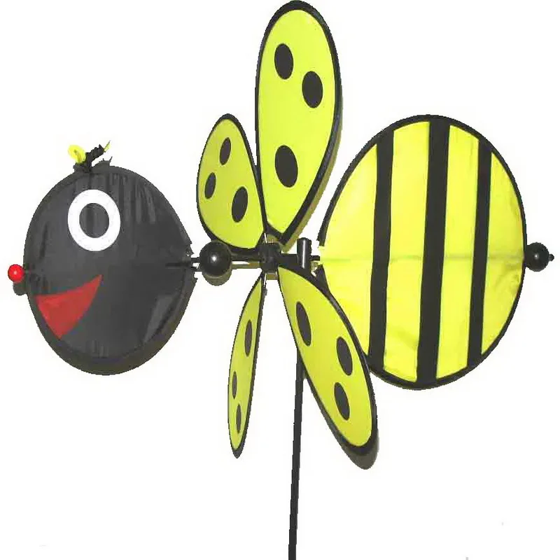 Big ladybug cartoon colorful windmill toy decorations