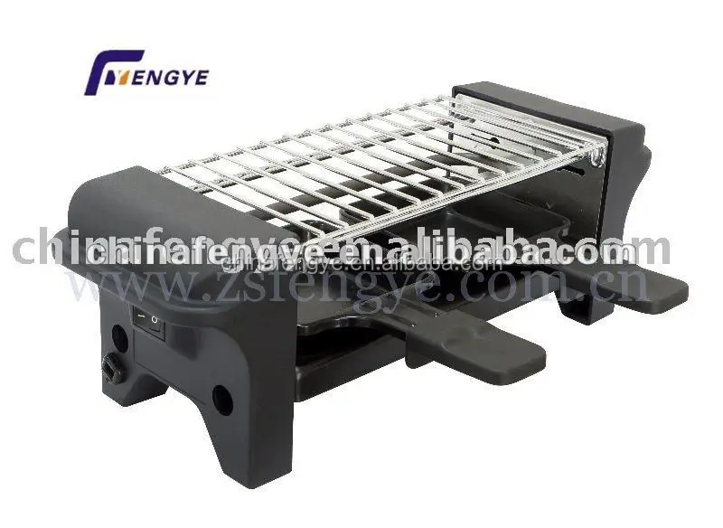 Mini raclette Grill  wood handle  real wood handle nature wood grill