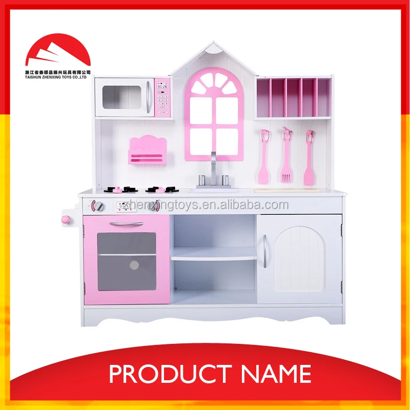 EN certificated wooden kids kitchen set play toy