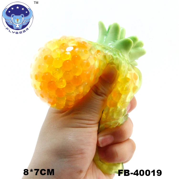 Hot Wholesale Squishy Fruit Jelly Ball Gel Water Beads Balls Inside With Stress Relief Kids Squishy Summer Toy