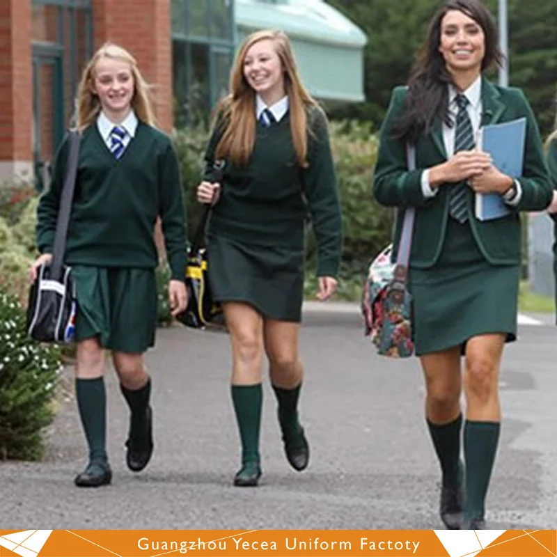 Sexy costume high school girl uniform in fashion western style designs