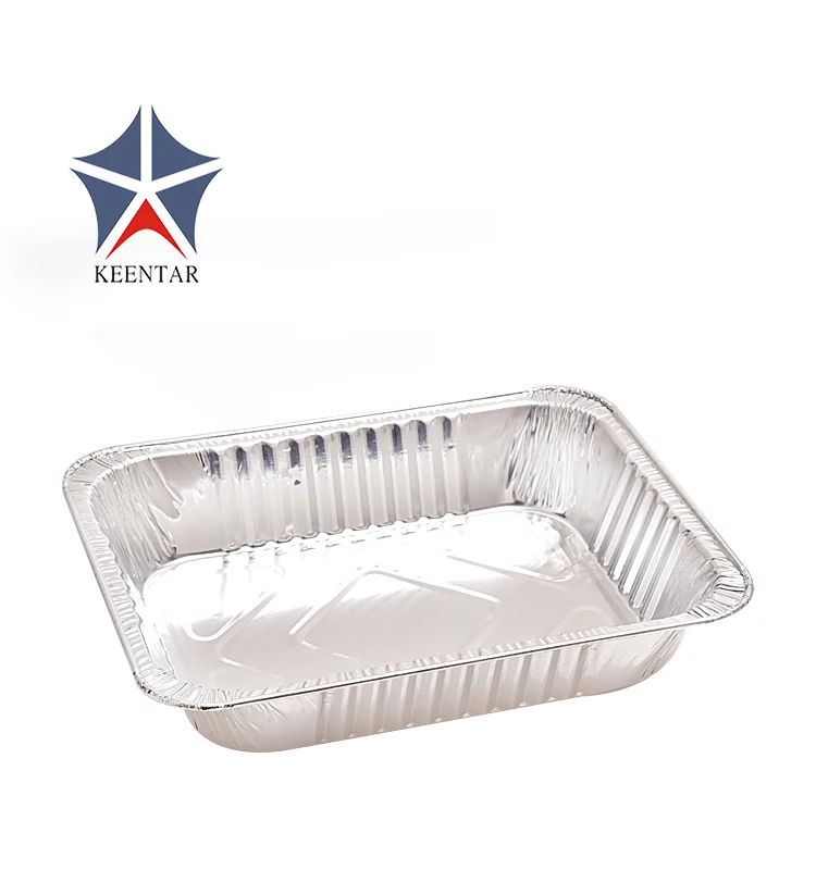 3500ml Disposable Take Away Aluminum Foil Fast Food Container With Lid