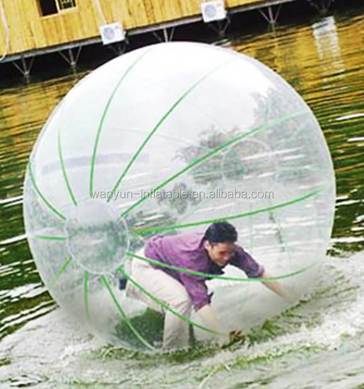 Transparent inflatable water roller inflatable floating water park