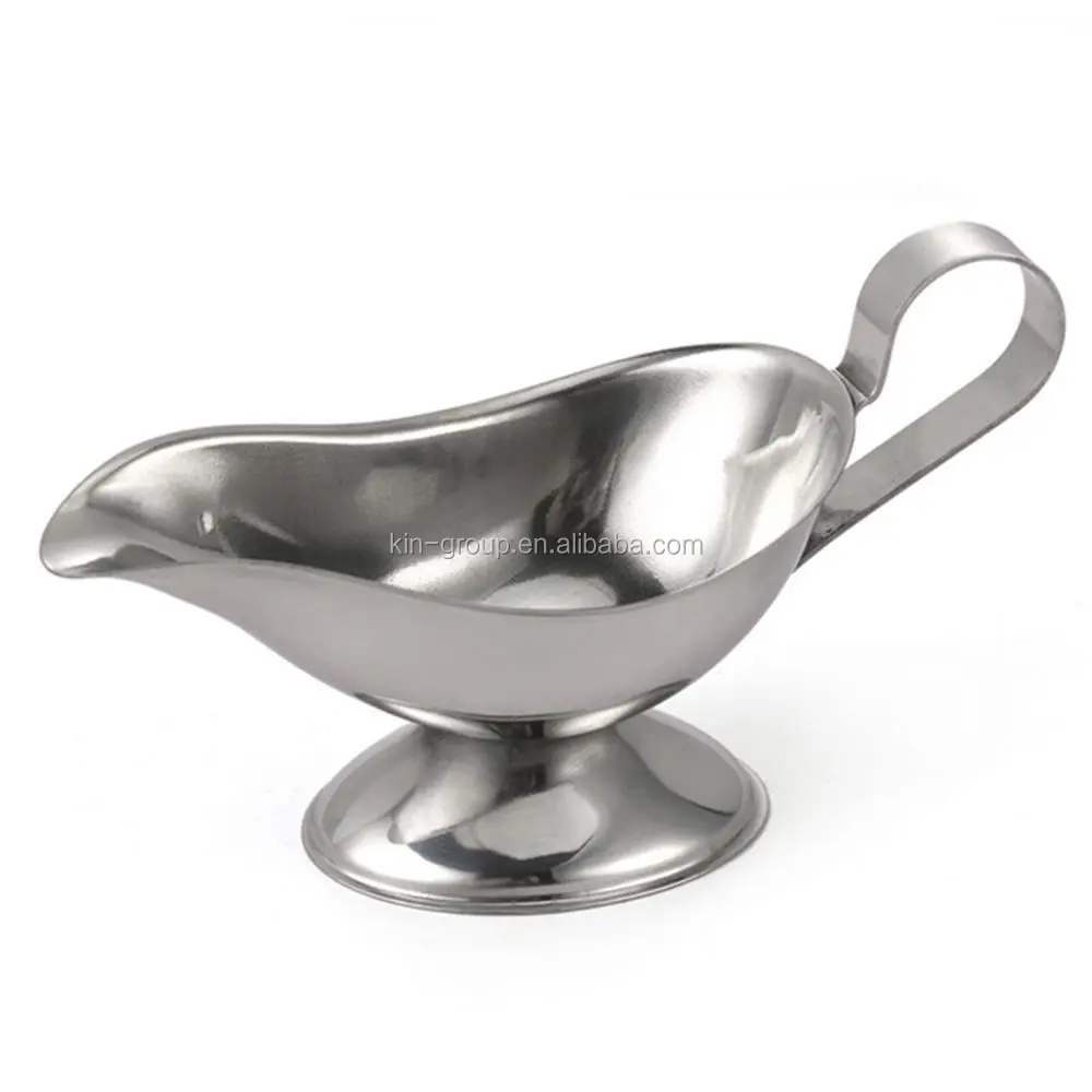 
Stainless Steel Saucier with Ergonomic Handle and Big Lip Spout 