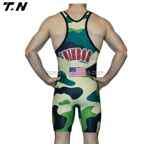 wholesale custom sublimation printing wrestling wear wrestling singlet