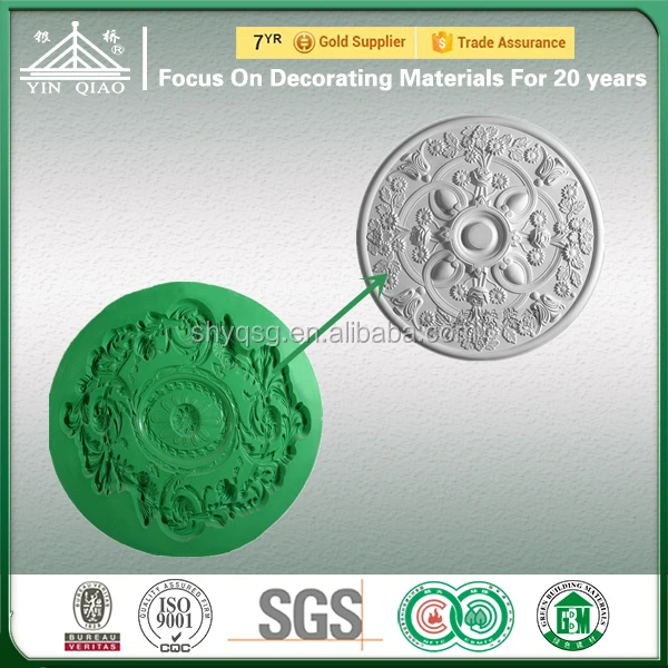 Best Quality Different Shape Interior Artistic Moistureproof Ceiling Medallion Molds