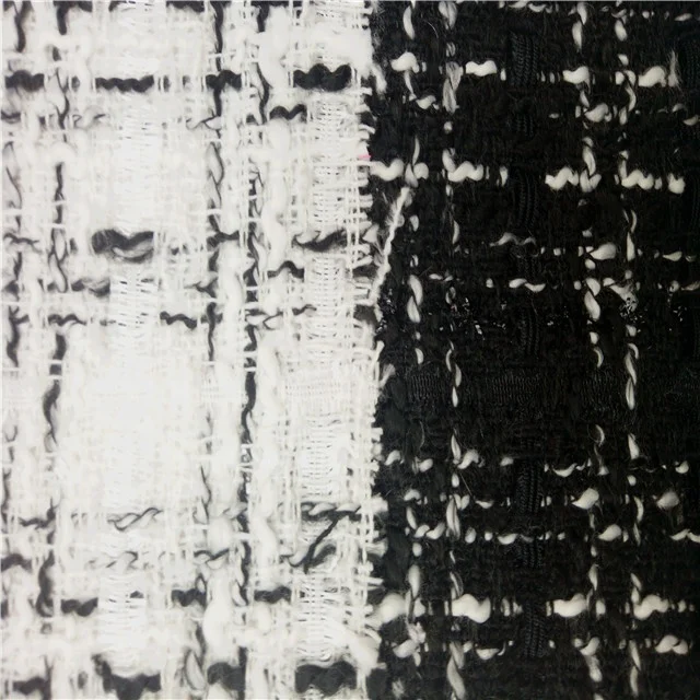 
Top quality textiles 4 way polyester plaid check mens suit chenille fabric 