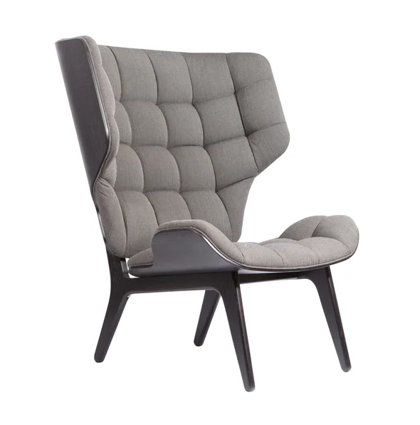 
Vintage design furniture house Grey leather bentwood Mammoth lounge chair 