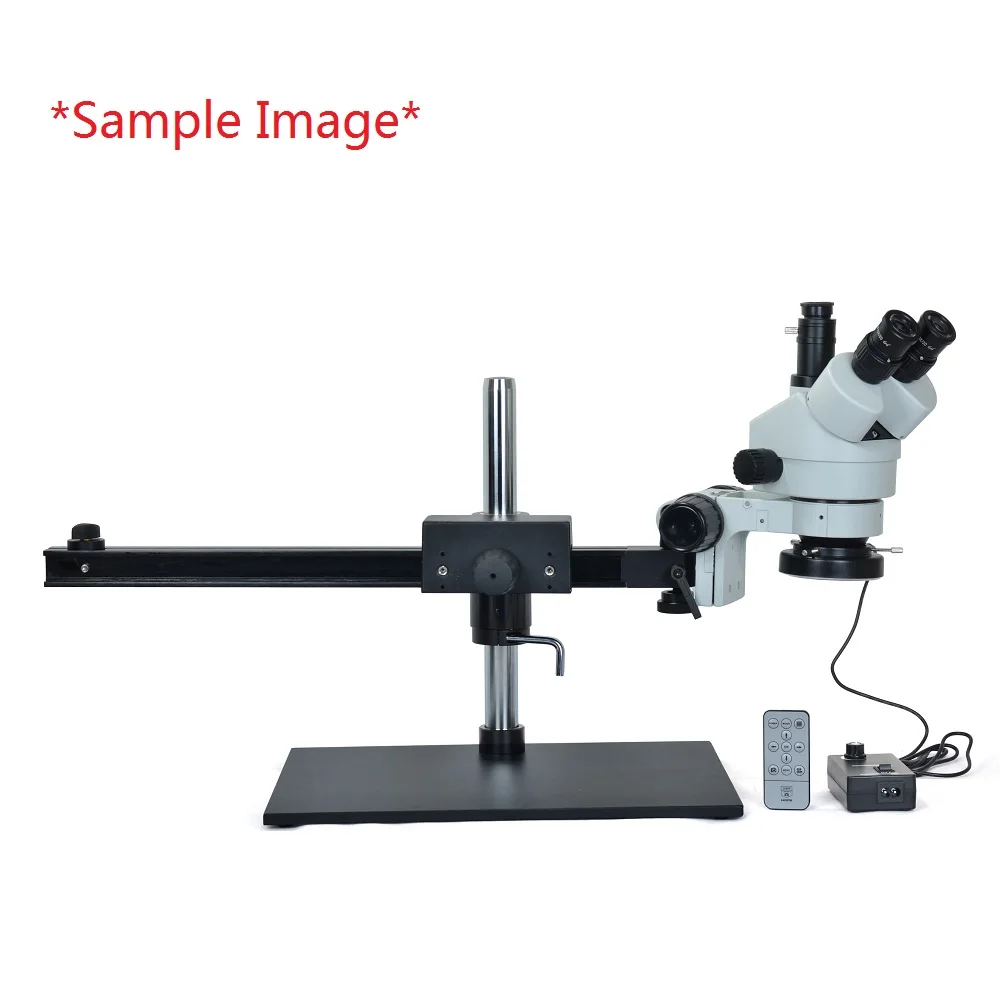 Big Size Heavy Duty Adjustable Boom Large Stereo Arm Table Stand 76mm Ring Holder For Lab Industry Microscope Camera