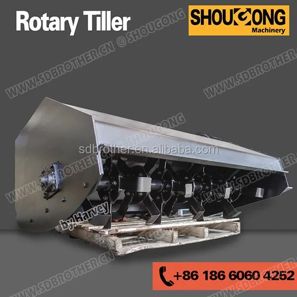 hydraulic rotary tiller skid steer mounted