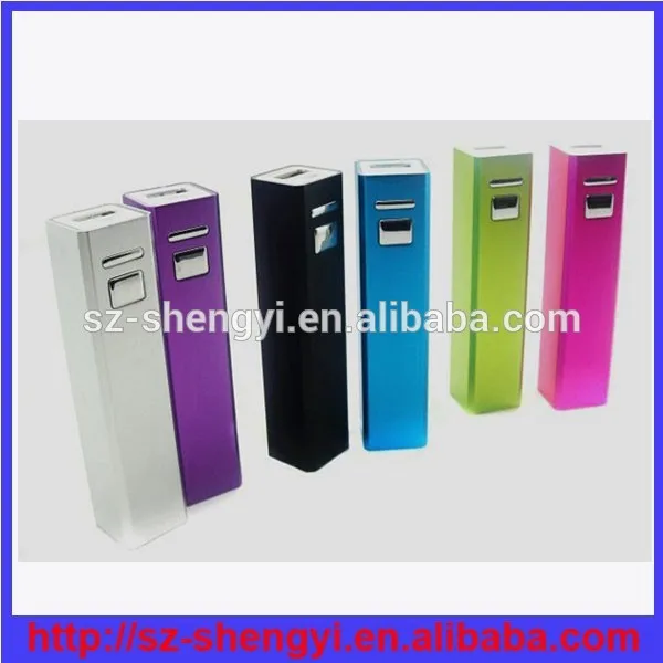 2015 квадратной формы алюминиевые новый год поощрению подарок rohs устройства банка 2600 мач