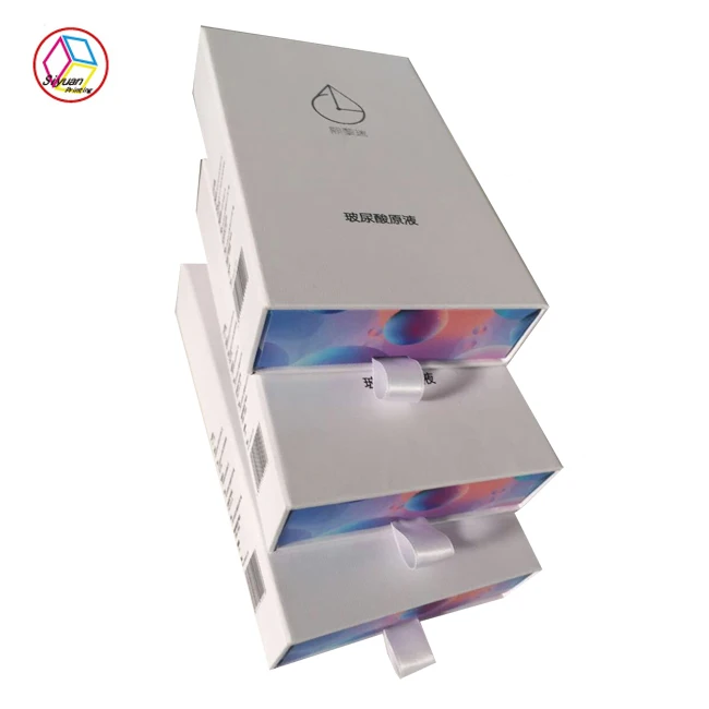 Custom luxury cardboard foam Insert label logo cosmetic box packaging for small business cosmetics