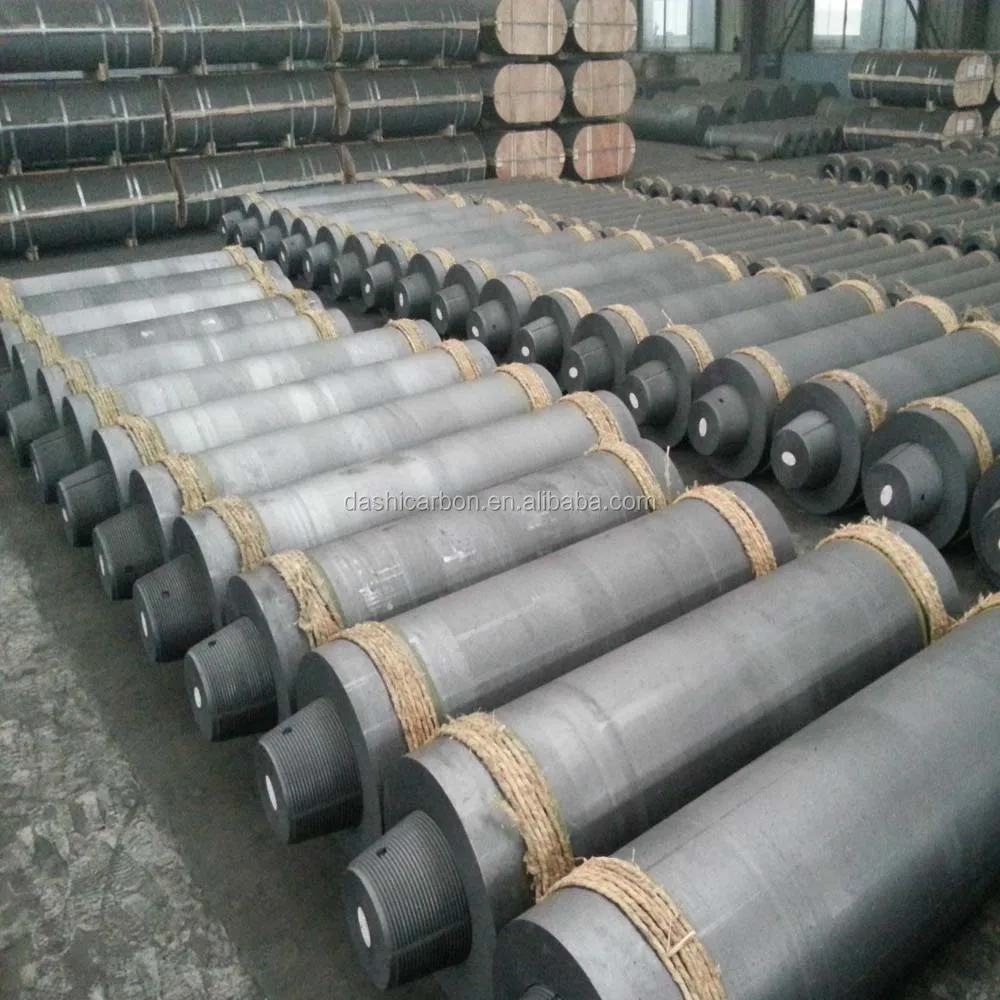 UHP grade needle coke Diameter 600mm 2600mm length graphite electrode in stock for sale