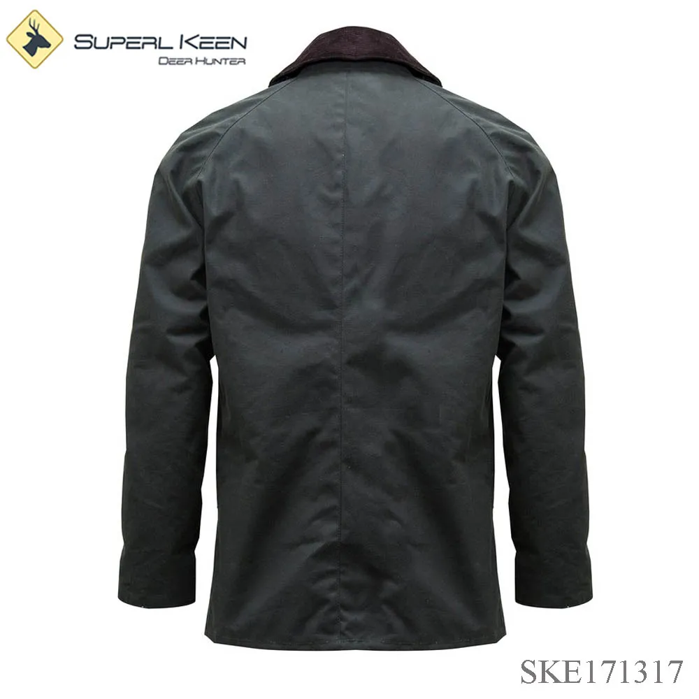 High Quality Cotton Wax Coat Unisex Hunting Jacket Mens Warm OutdoorJacket Windproof