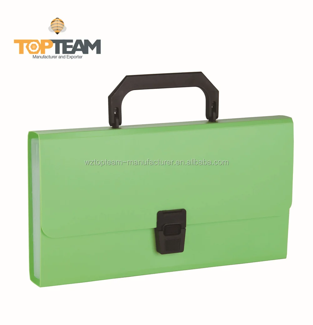 
A5 PP Expandable Wallet File Folder Plastic File Folder With 12 Pockets 