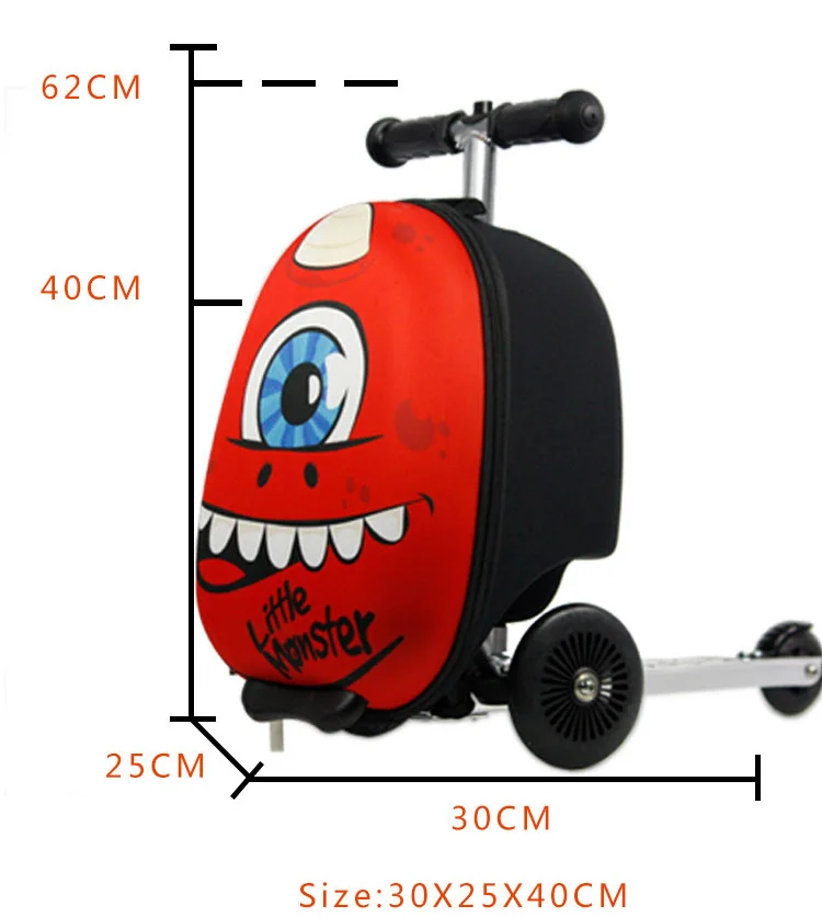 Skateboard Riding Suitcase Children Scooter Suitcase for kids Travel Spinner Carry on wheeled Luggage bag Rolling Truck for kids