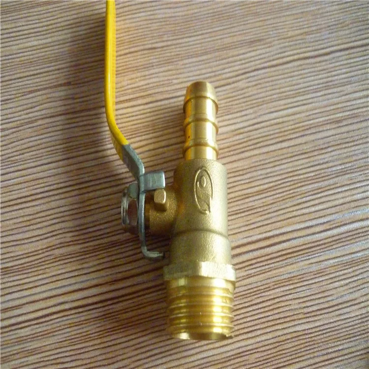 NPT thread lever handle male forged brass ball valve