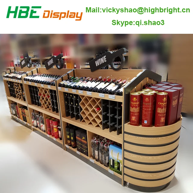 Wines & Spirits display wine rack cabinets holders