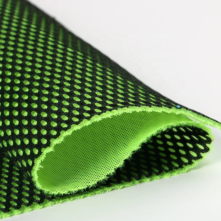China factory manufacturer custom 500gsm elastic polyester 3d air mesh fabric